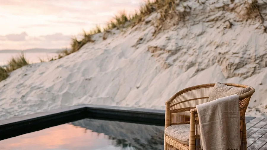 Symbolbild zu Al Maha, a Luxury Collection Desert Resort & Spa, Dubai: Zweiundvierzig Poolsuiten im Wüstenreservat, Oryx an der Wasserstelle, kein Gedränge