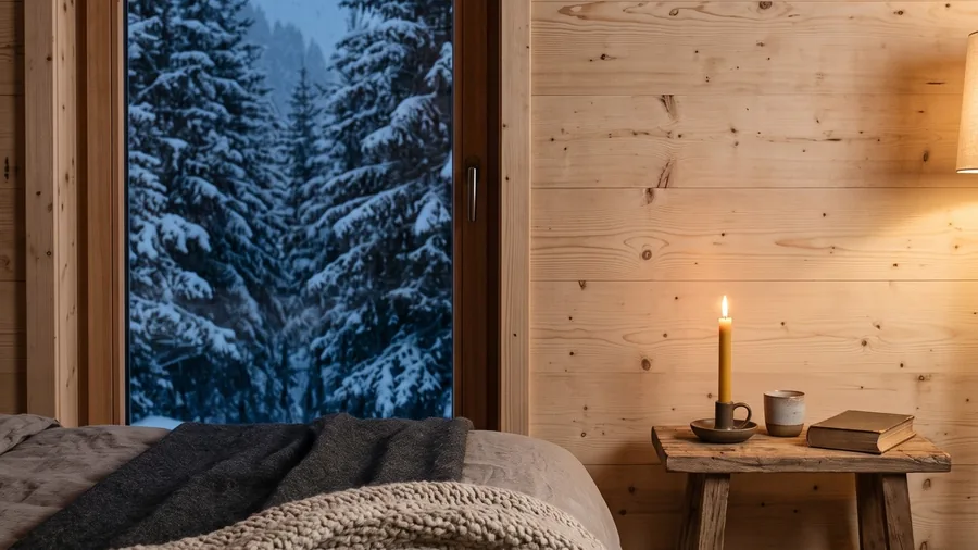 Symbolbild zu Arctic TreeHouse Hotel: Schindelnester auf Stelzen, jedes Bett nach Norden in Wald und Polarlicht gerichtet